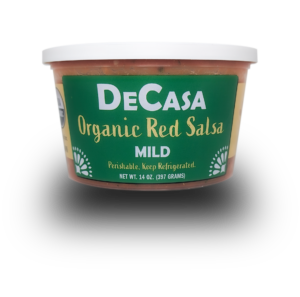 DeCasa Mild Organic Red Salsa Container 14oz